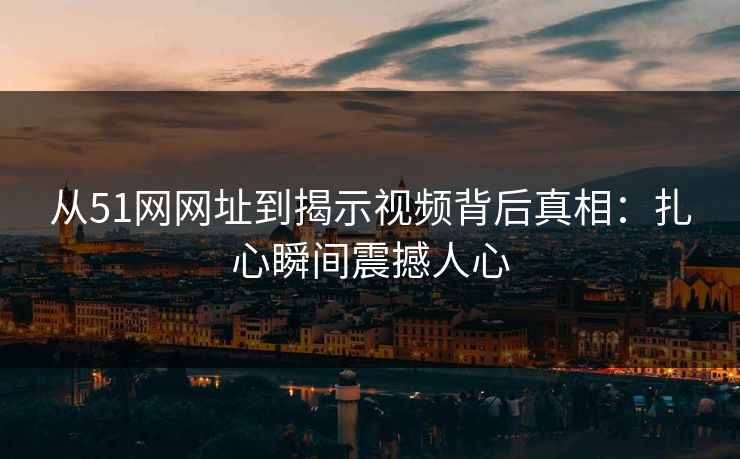 从51网网址到揭示视频背后真相：扎心瞬间震撼人心